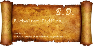 Buchalter Diána névjegykártya